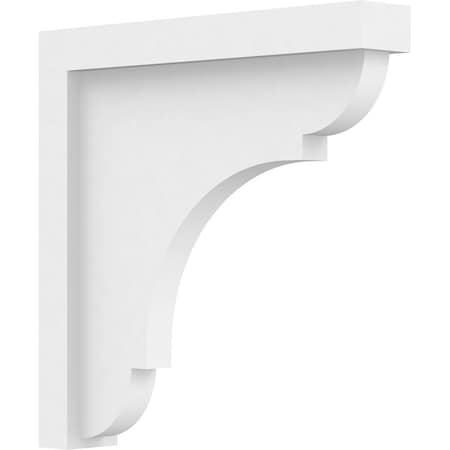 Ekena Millwork Standard Bryant Architectural Grade PVC Bracket, 2"W x 12"D x 12"H BKTP02X12X12BRY
